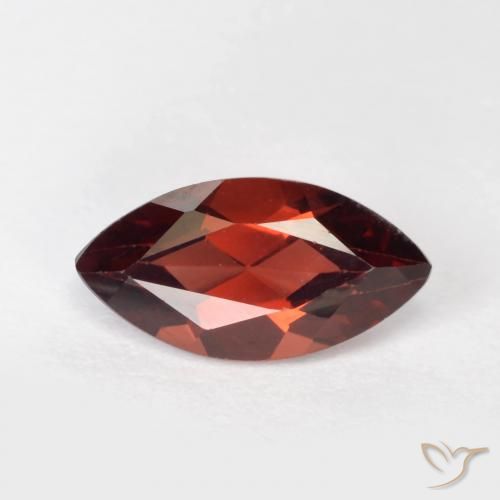 1.36ct Natural Vermelho escuro Granada Piropo, Marquesa, VVS-VS