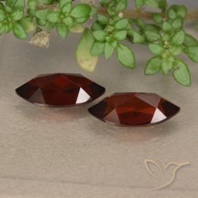 Pedras preciosas de Granada Piropo vermelho médio natural de 2.89 ct, Marquesa, VVS-VS