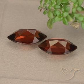 Pedras preciosas de Granada Piropo Vermelho escuro natural de 2.52 ct, Marquesa, VVS-VS
