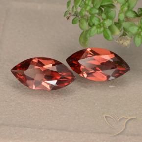 Pedras preciosas de Granada Piropo Vermelho escarlate natural de 2.05 ct, Marquesa, VVS-VS