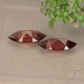 Pedras preciosas de Granada Piropo Vermelho escarlate natural de 2.05 ct, Marquesa, VVS-VS