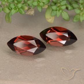 Pedras preciosas de Granada Piropo Vermelho escuro natural de 2.80 ct, Marquesa, VVS-VS