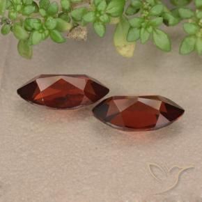 Pedras preciosas de Granada Piropo Vermelho escuro natural de 2.80 ct, Marquesa, VVS-VS