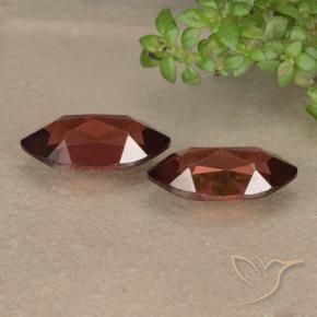 Pedras preciosas de Granada Piropo Vermelho escuro natural de 2.69 ct, Marquesa, VVS-VS