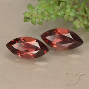 Pedras preciosas de Granada Piropo Vermelho Berry Profundo natural de 2.46 ct, Marquesa, VVS-VS