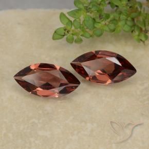 Pedras preciosas de Granada Piropo Berry Red natural de 1.99 ct, Marquesa, VVS-VS