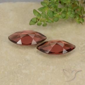 Pedras preciosas de Granada Piropo Berry Red natural de 1.99 ct, Marquesa, VVS-VS
