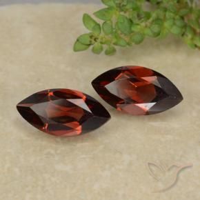 Pedras preciosas de Granada Piropo Vermelho escuro natural de 2.45 ct, Marquesa, VVS-VS