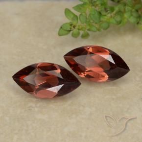 Pedras preciosas de Granada Piropo Vermelho brilhante natural de 2.38 ct, Marquesa, VVS-VS