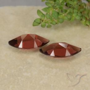 Pedras preciosas de Granada Piropo vermelho médio natural de 2.50 ct, Marquesa, VVS-VS