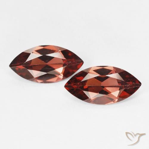 2.27ctw Natural Medium Dark-Red Granada Piropo, Marquesa, VVS-VS