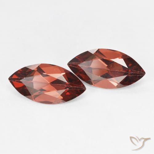 Pedras preciosas de Granada Piropo Medium Dark-Red natural de 2.27 ct, Marquesa, VVS-VS