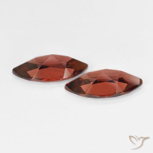Pedras preciosas de Granada Piropo Medium Dark-Red natural de 2.27 ct, Marquesa, VVS-VS