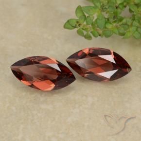 Pedras preciosas de Granada Piropo Vermelho escuro natural de 2.30 ct, Marquesa, VVS-VS