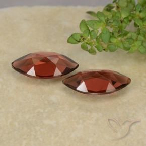 Pedras preciosas de Granada Piropo Vermelho escuro natural de 2.30 ct, Marquesa, VVS-VS