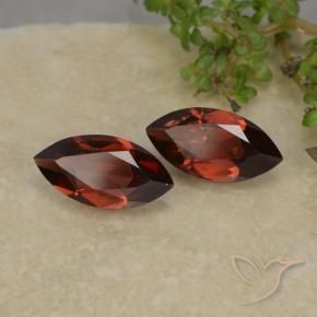 Pedras preciosas de Granada Piropo Vermelho escuro natural de 2.37 ct, Marquesa, VS