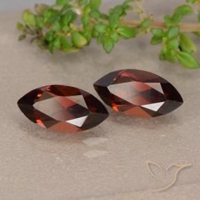 Pedras preciosas de Granada Piropo vermelho médio natural de 2.69 ct, Marquesa, VVS