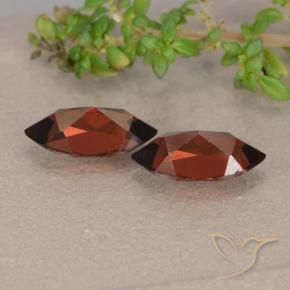 Pedras preciosas de Granada Piropo vermelho médio natural de 2.69 ct, Marquesa, VVS