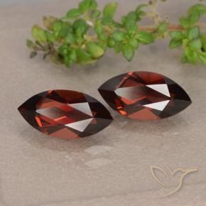 Pedras preciosas de Granada Piropo Vermelho escuro natural de 2.92 ct, Marquesa, VVS-VS