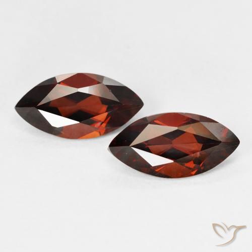 2.80ctw Natural Vermelho escuro Granada Piropo, Marquesa, VVS-VS