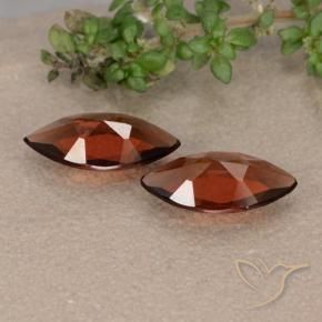 Pedras preciosas de Granada Piropo Vermelho escuro natural de 1.71 ct, Marquesa, VVS-VS