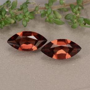 Pedras preciosas de granada piropo vermelho natural de 1,82 ct, marquise, VVS-VS
