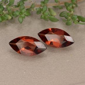 Pedras preciosas de granada piropo vermelho natural de 1,82 ct, marquise, VVS-VS