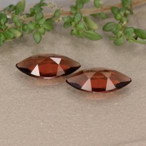 Pedras preciosas de granada piropo vermelho natural de 1,82 ct, marquise, VVS-VS