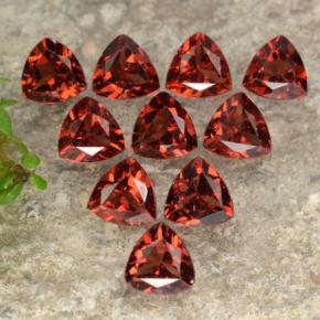 Pedras preciosas de Granada Piropo Vermelho brilhante natural de 3.00 ct, Trilhão, VS