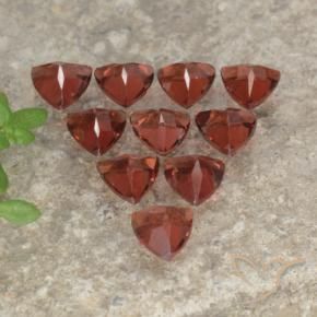 Pedras preciosas de Granada Piropo Tijolo vermelho natural de 3.20 ct, Trilhão, VS