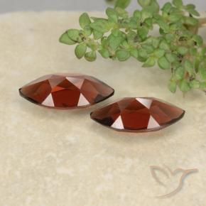 Pedras preciosas de Granada Piropo Vermelho escuro natural de 2.56 ct, Marquesa, VVS-VS