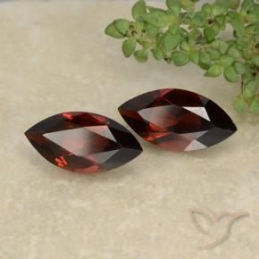 Pedras preciosas de Granada Piropo Fogo vermelho natural de 2.39 ct, Marquesa, VVS-VS