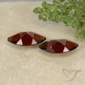 Pedras preciosas de Granada Piropo Fogo vermelho natural de 2.39 ct, Marquesa, VVS-VS