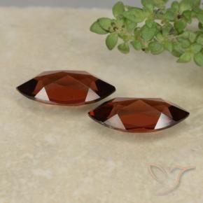 Pedras preciosas de Granada Piropo vermelho intenso natural de 2.16 ct, Marquesa, VVS-VS