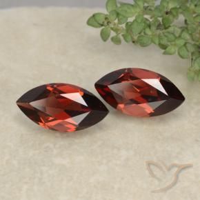 Pedras preciosas de Granada Piropo vermelho doce natural de 2.68 ct, Marquesa, VVS-VS