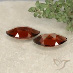 Pedras preciosas de Granada Piropo vermelho doce natural de 2.68 ct, Marquesa, VVS-VS