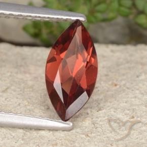 Granada Piropo vermelho intenso Natural 1.16ct, Marquesa, VVS-VS