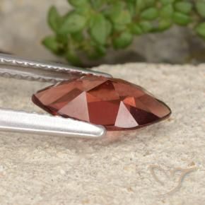 Granada Piropo vermelho intenso Natural 1.16ct, Marquesa, VVS-VS