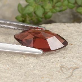 Granada Piropo Vermelho escuro Natural 1.16ct, Marquesa, VVS-VS