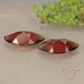 Pedras preciosas de Granada Piropo Vermelho escuro natural de 2.44 ct, Marquesa, VVS-VS