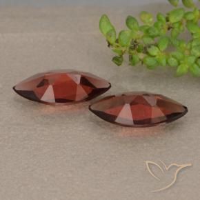 Pedras preciosas de Granada Piropo Vermelho escarlate natural de 1.77 ct, Marquesa, VVS-VS