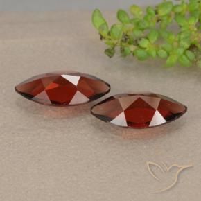 Pedras preciosas de Granada Piropo Sangria Tinto natural de 2.27 ct, Marquesa, VVS-VS