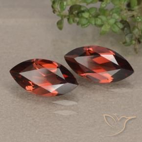 Pedras preciosas de Granada Piropo vermelho médio natural de 2.44 ct, Marquesa, VVS-VS