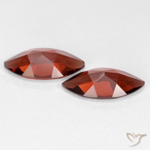 Pedras preciosas de Granada Piropo Merlot tinto natural de 2.34 ct, Marquesa, VVS-VS