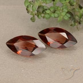 Pedras preciosas de Granada Piropo Vermelho escarlate natural de 1.67 ct, Marquesa, VVS-VS