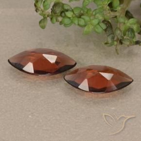 Pedras preciosas de Granada Piropo Vermelho escarlate natural de 1.67 ct, Marquesa, VVS-VS