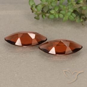 Pedras preciosas de Granada Piropo vermelho médio natural de 1.82 ct, Marquesa, VVS-VS
