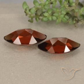 Pedras preciosas de Granada Piropo Vermelho escuro natural de 2.57 ct, Marquesa, VVS-VS