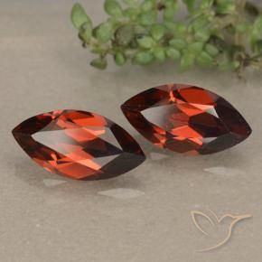 Pedras preciosas de Granada Piropo Vermelho escuro natural de 2.49 ct, Marquesa, VVS-VS