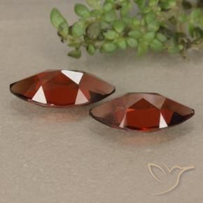 Pedras preciosas de Granada Piropo Vermelho escuro natural de 2.49 ct, Marquesa, VVS-VS